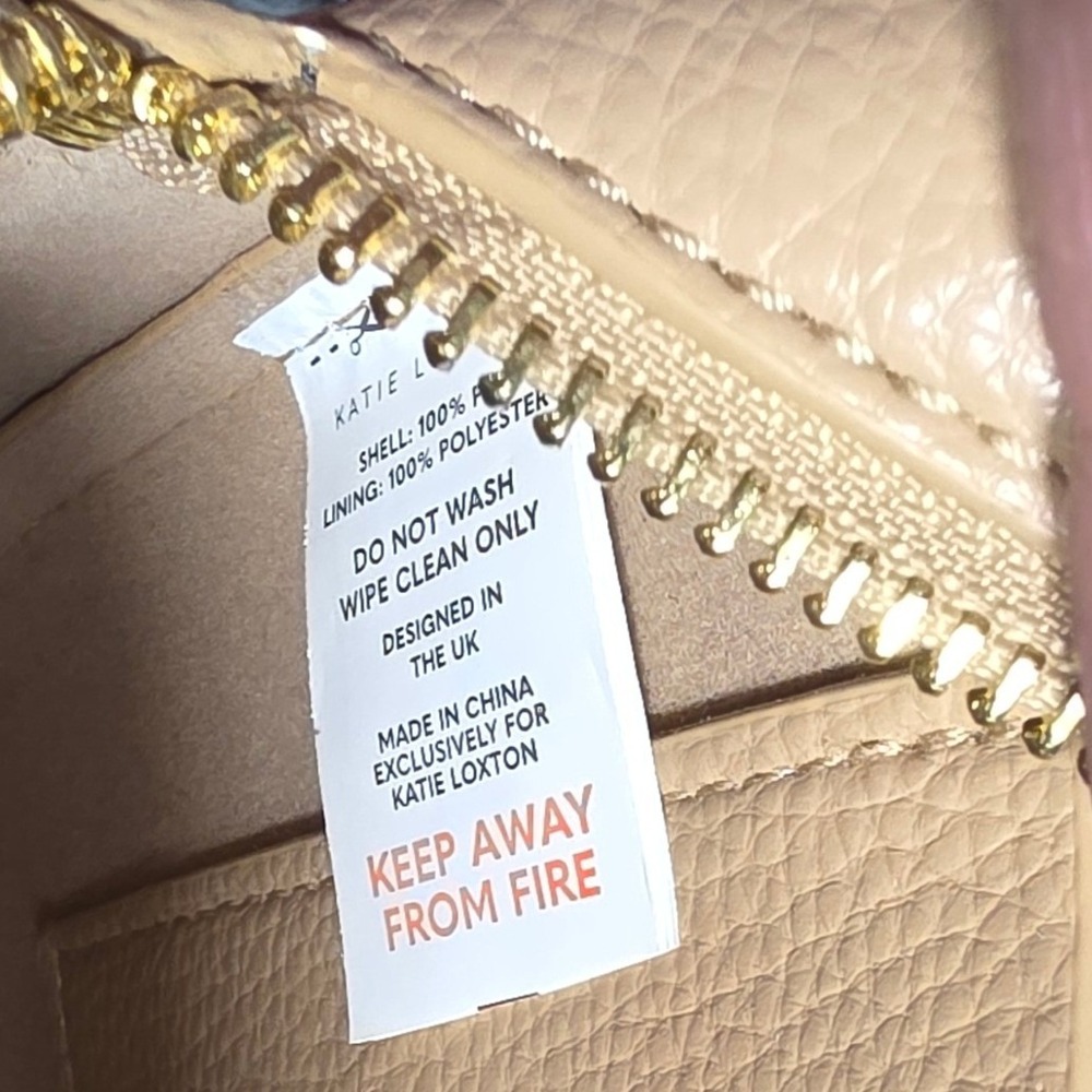 Katie Loxton Crossbody Bag Pebbled Vegan Leather Tribal Geometric Woven Strap - Picture 12 of 14